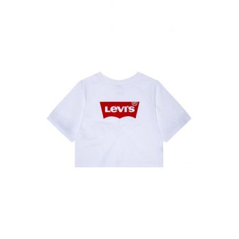 Levi's Tricou copii culoarea alb