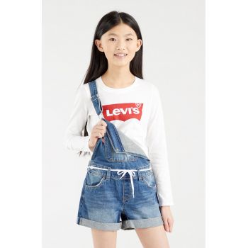 Levi's Longsleeve copii culoarea alb