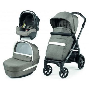 Carucior 3 in 1 Peg Perego Book, Primoviaggio SL, 0 - 22 kg, City Grey, Gri   Alb *