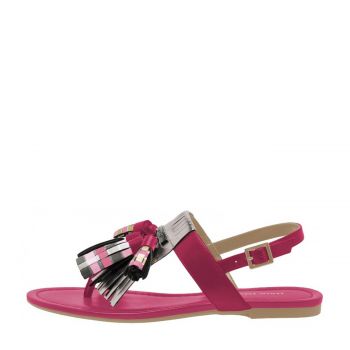 Metallic tassel sandal 36