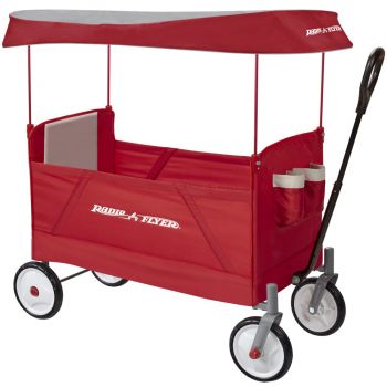 Carucior pliabil de tractat cu baldachin Radio Flyer EZ Fold Wagon