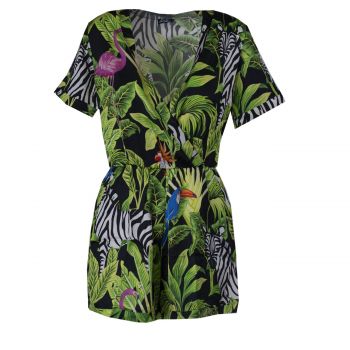 Sandy women playsuit tropical birds l