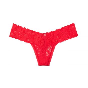 Floral lace thong panty xs