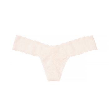 Floral lace thong panty m