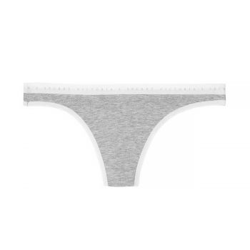 Stretch cotton thong panty m