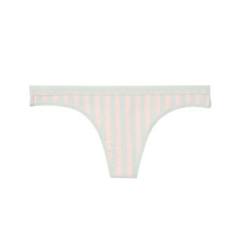 Stretch cotton thong panty s