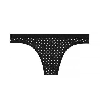 Stretch cotton thong panty xs