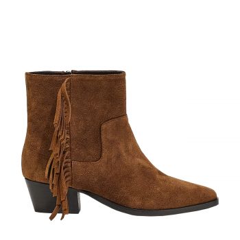 Suede leather ankle boots 39