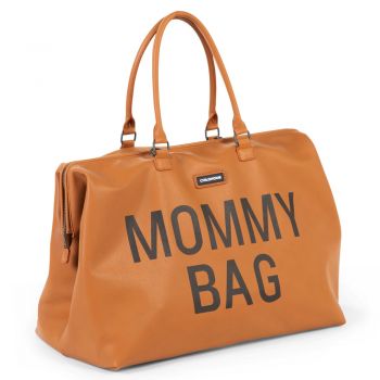 Geanta de infasat Childhome Mommy Bag piele ecologica Maro