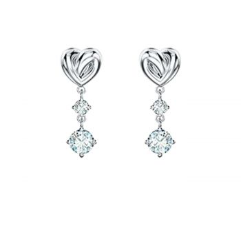 Lifelong heart crystal drop earrings 5546635