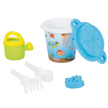 Set galetusa si forme pentru nisip Super sand Bucket Unicorn