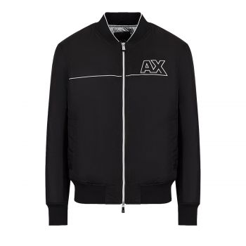 Two-toned, full-zip sweatshirt with logo l