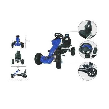 Kart cu pedale pentru copii Go Kart 1502 Albastru