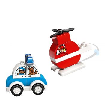 Duplo fire helicopter & police car 10957