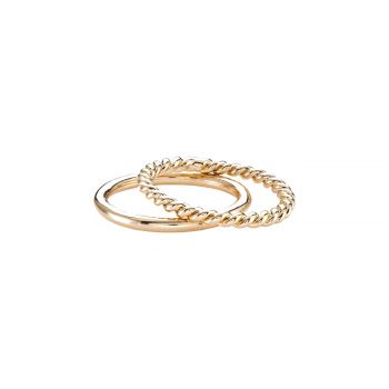 Lucia braided ring duo r576m