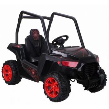 Masinuta electrica 4x4 cu scaun de piele UTV Spider Black