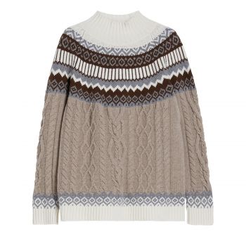 Wool yarn sweater m