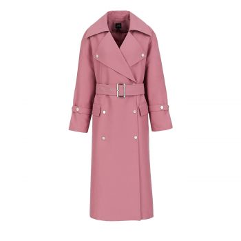 Belted trench coat l