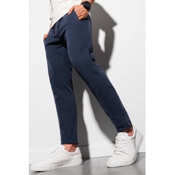 Pantaloni sport de bumbac cu snur de ajustare in talie