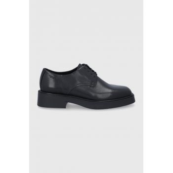 Vagabond Shoemakers Pantofi de piele femei, culoarea negru, cu platformă
