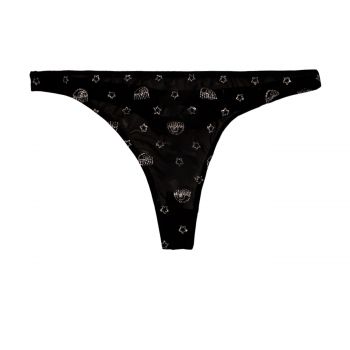 All over glitter eye star tulle thong fantasia argento s