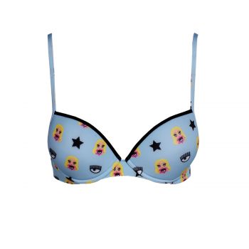 All over mascotte microfiber push-up fantasia azzurro xs