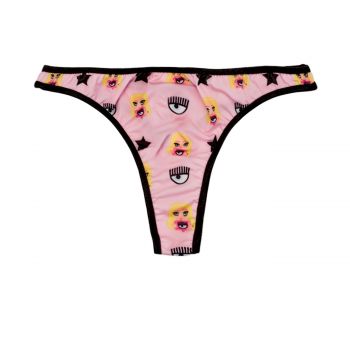 All over mascotte thong fantasia rosa l