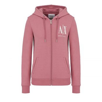 Icon logo zip up hooded sweatshirt s