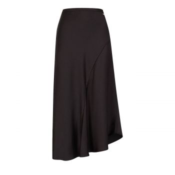 Satin Midi Skirt M