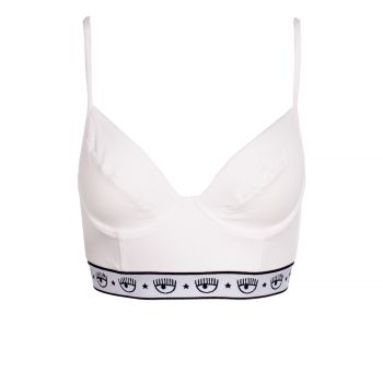 Stretch jersey bralette bianco l