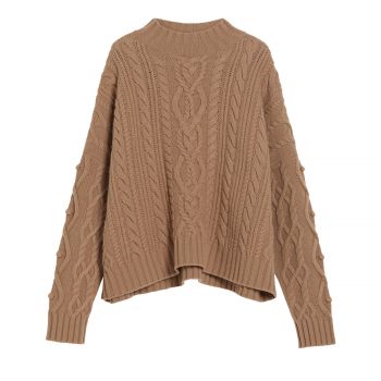 Wool yarn sweater l