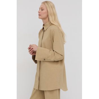 Herskind Geacă Cato culoarea verde, de tranzitie, oversize de firma originala