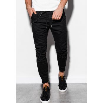 Pantaloni jogger conici cu snur de ajustare