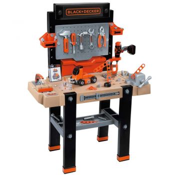 Atelier Smoby Black & Decker Bricolo Ultimate cu accesorii