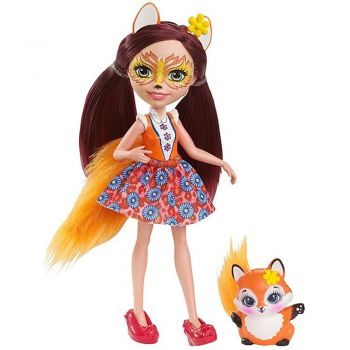 Papusa Enchantimals by Mattel Felicity Fox cu figurina