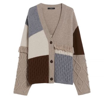 Wool yarn cardigan xs