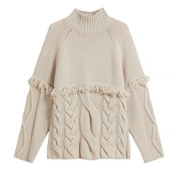 Wool yarn sweater m