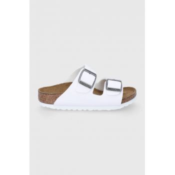 Birkenstock slapi copii culoarea alb