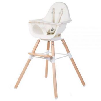 Scaun de masa reglabil in inaltime Childhome Evolu One.80, Natural Alb