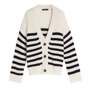 Wool-knit cardigan xs