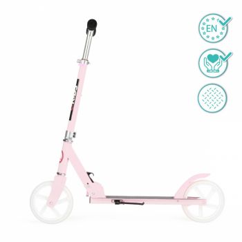 Trotineta freestyle QKids Weiss Light Pink pliabila