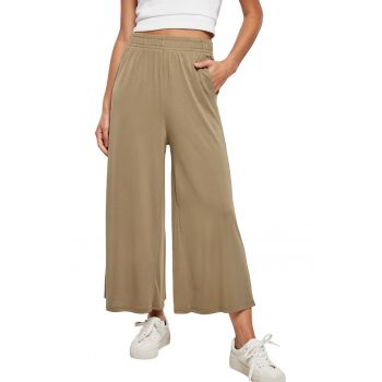 Pantaloni culotte din amestec de modal cu croiala ampla