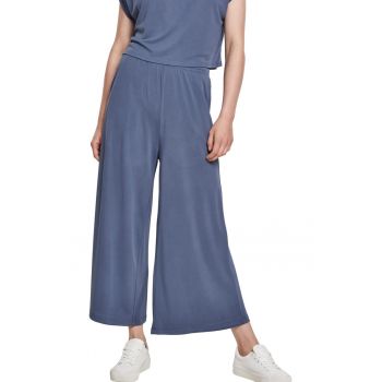 Pantaloni culotte din amestec de modal cu croiala ampla