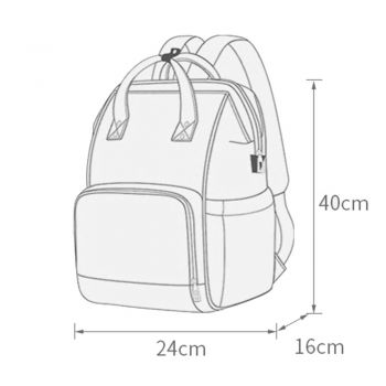 Geanta pentru mamici Bebumi tip rucsac D Black