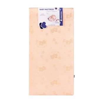 Saltea cu husa detasabila KikkaBoo Extra Comfort 120x60x12cm Bear Roz