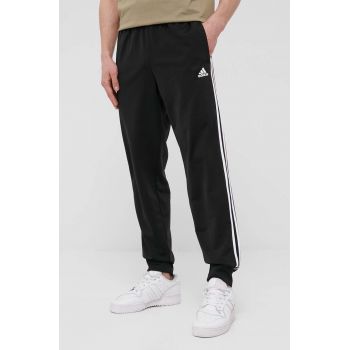 adidas pantaloni H46105 bărbați, culoarea negru, cu imprimeu  H46105