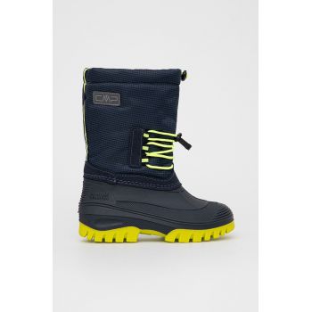 CMP cizme de iarna copii KIDS AHTO WP SNOW BOOTS culoarea albastru marin