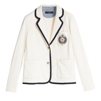 Cotton jersey blazer s