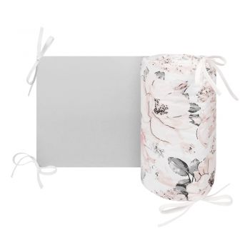 Aparatoare interioara pentru patut 180x30 cm Flowers Gray