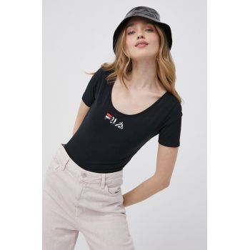 Fila tricou femei, culoarea negru de firma original